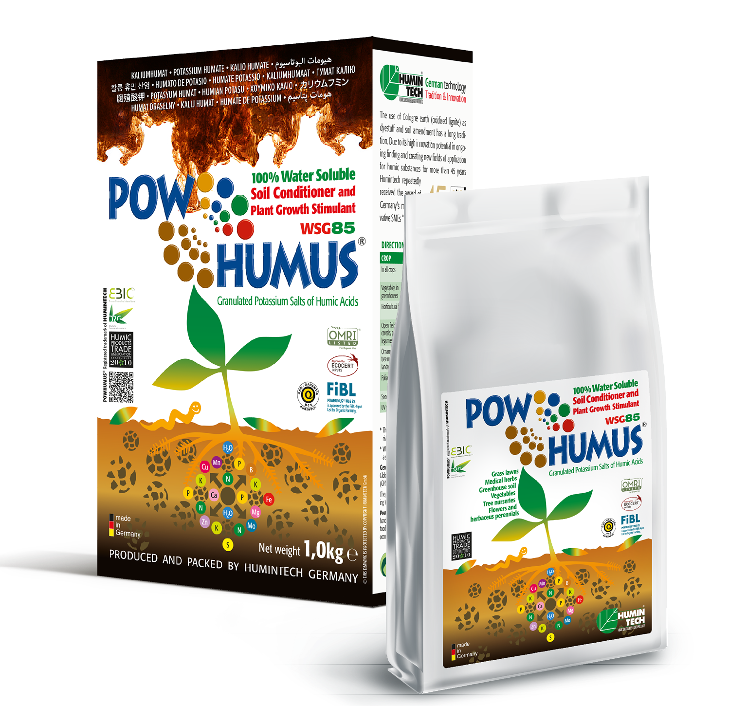 POWHUMUS WSG 85 100% water soluble Organic Soil Conditioner