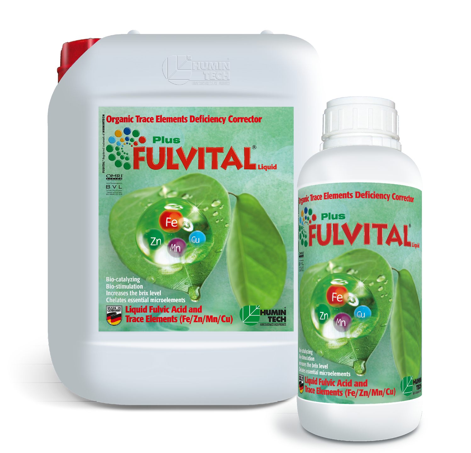 FULVITAL Plus Liquid Organic Micronutrient Deficiency Corrector Liquid Fulvates and Micronutrients (Fe/ Zn/ Mn/ Cu)
