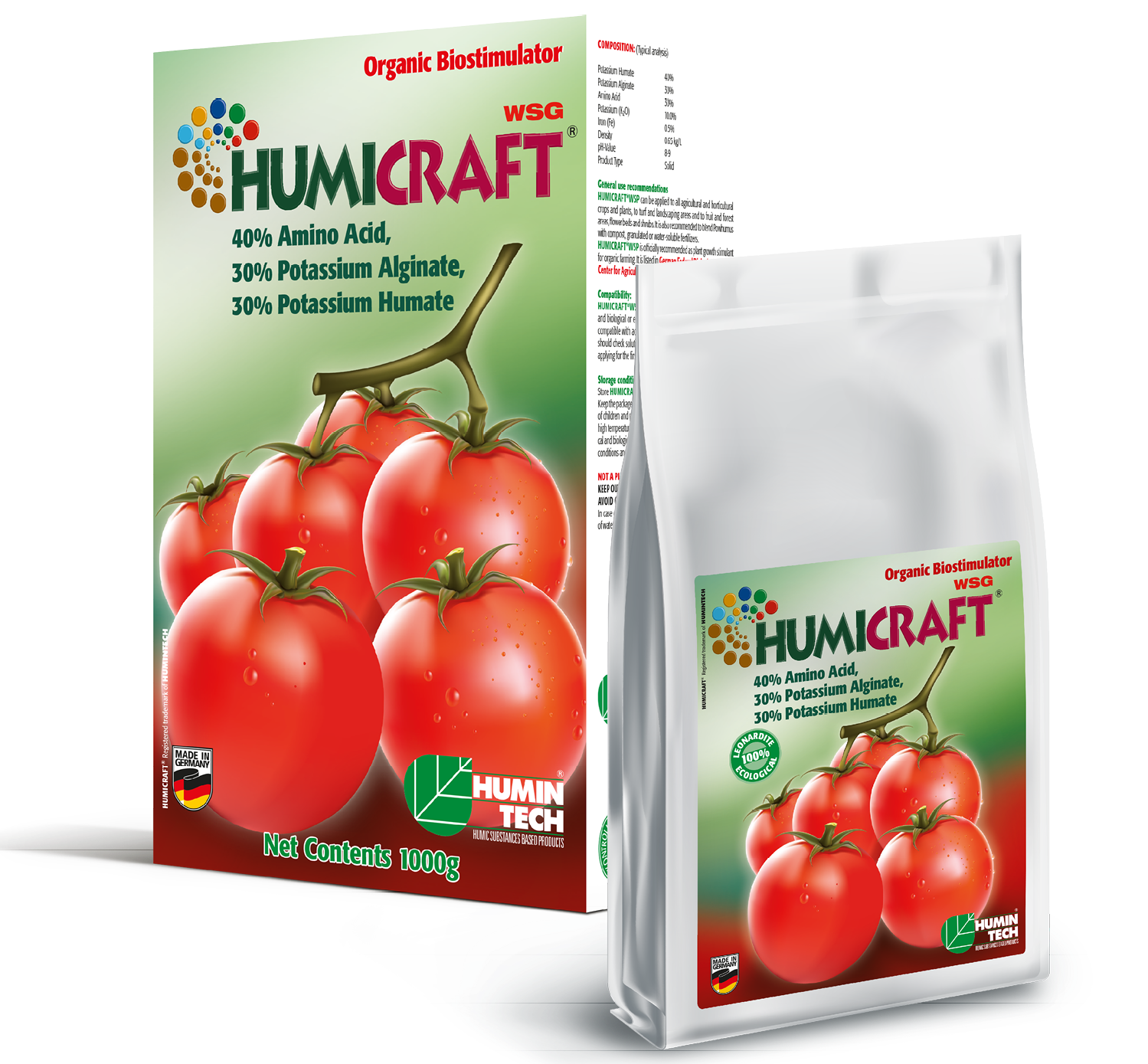 HUMICRAFT WSG Water soluble organic fertilizer 