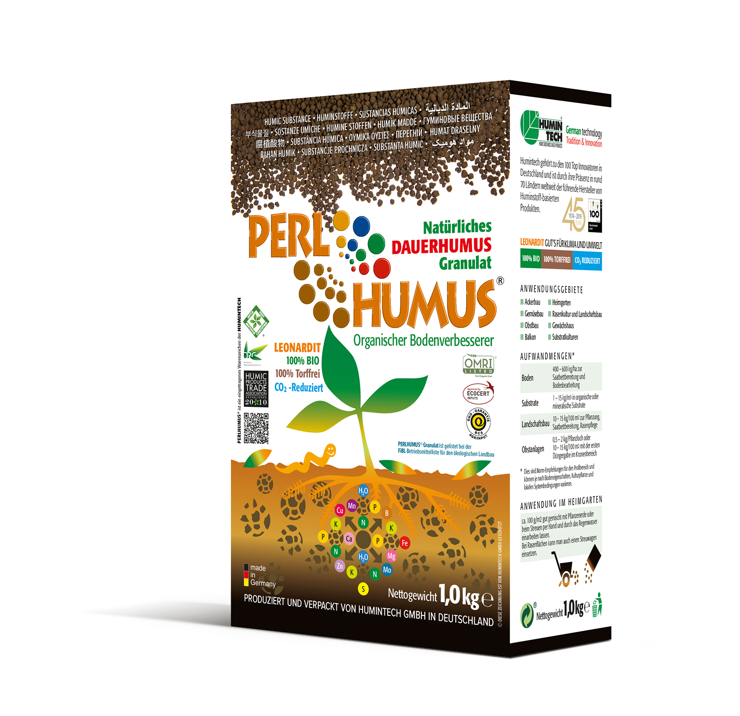 PERLHUMUS® Granules granulated high quality natural humic acid soil conditioner 
