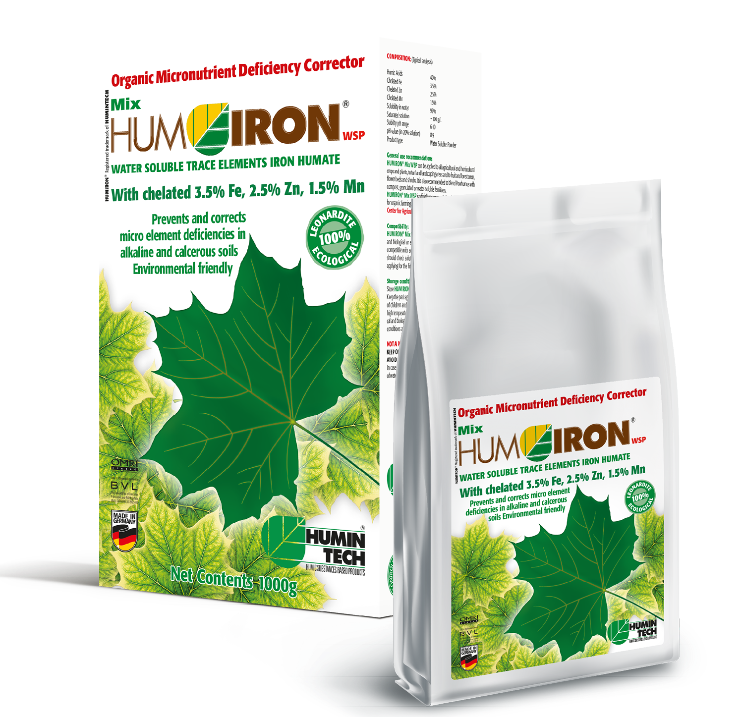 HUMINTECH agrarculture product HUMIRON Mix WSP