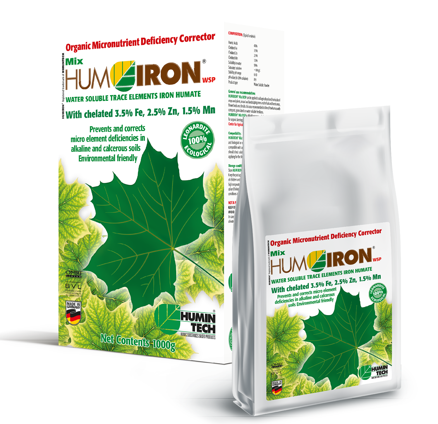 HUMINTECH agrarculture product HUMIRON Mix WSP