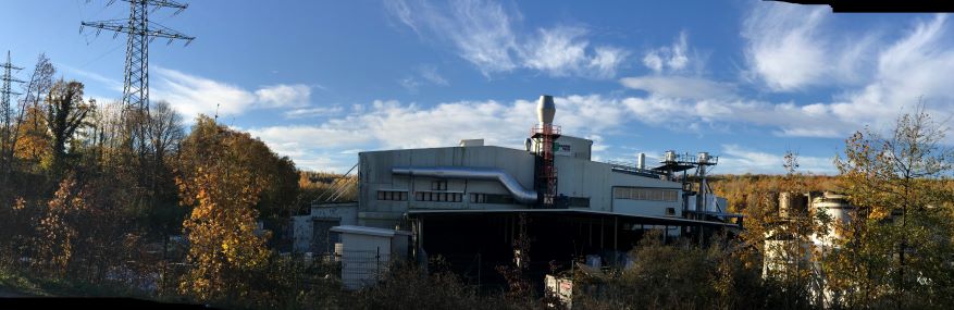 humintech production plants and production site in grevenbroich in a panoramic view