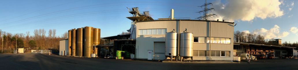 exterior overview of the terrain and different facilities of the humintech company in grevenbroich