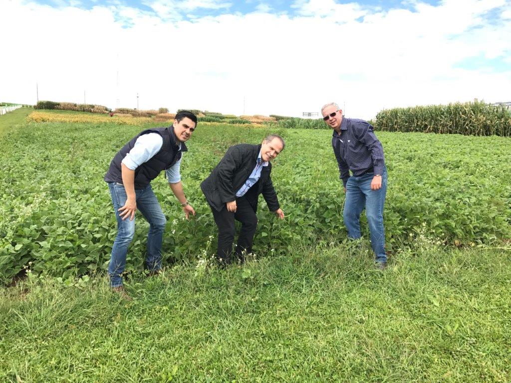 Vicente Jaramillo and Dr. Yasser Dergham testing crops – HUMINTECH
