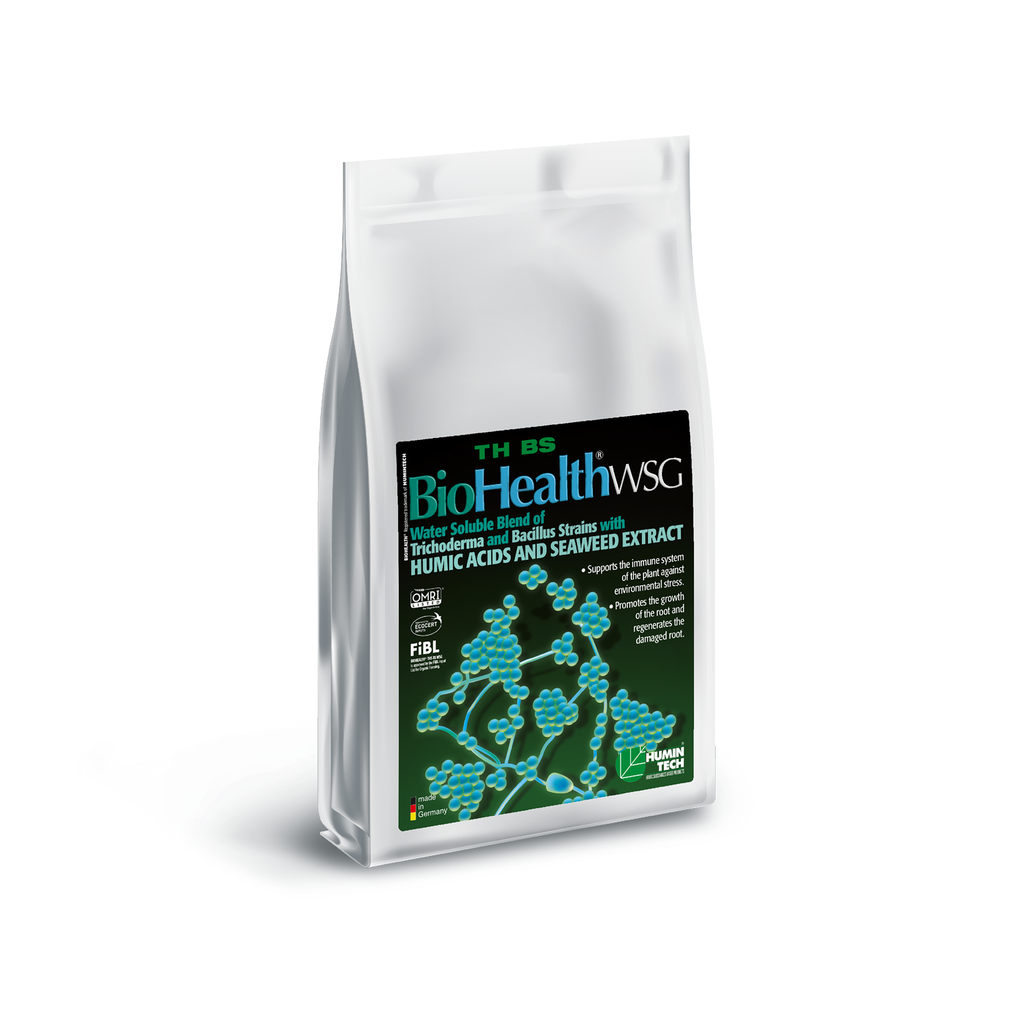 BioHealth TH BS WSG Water Soluble Blend of Trichoderma strains Humic Acids and Seaweed Extract bag