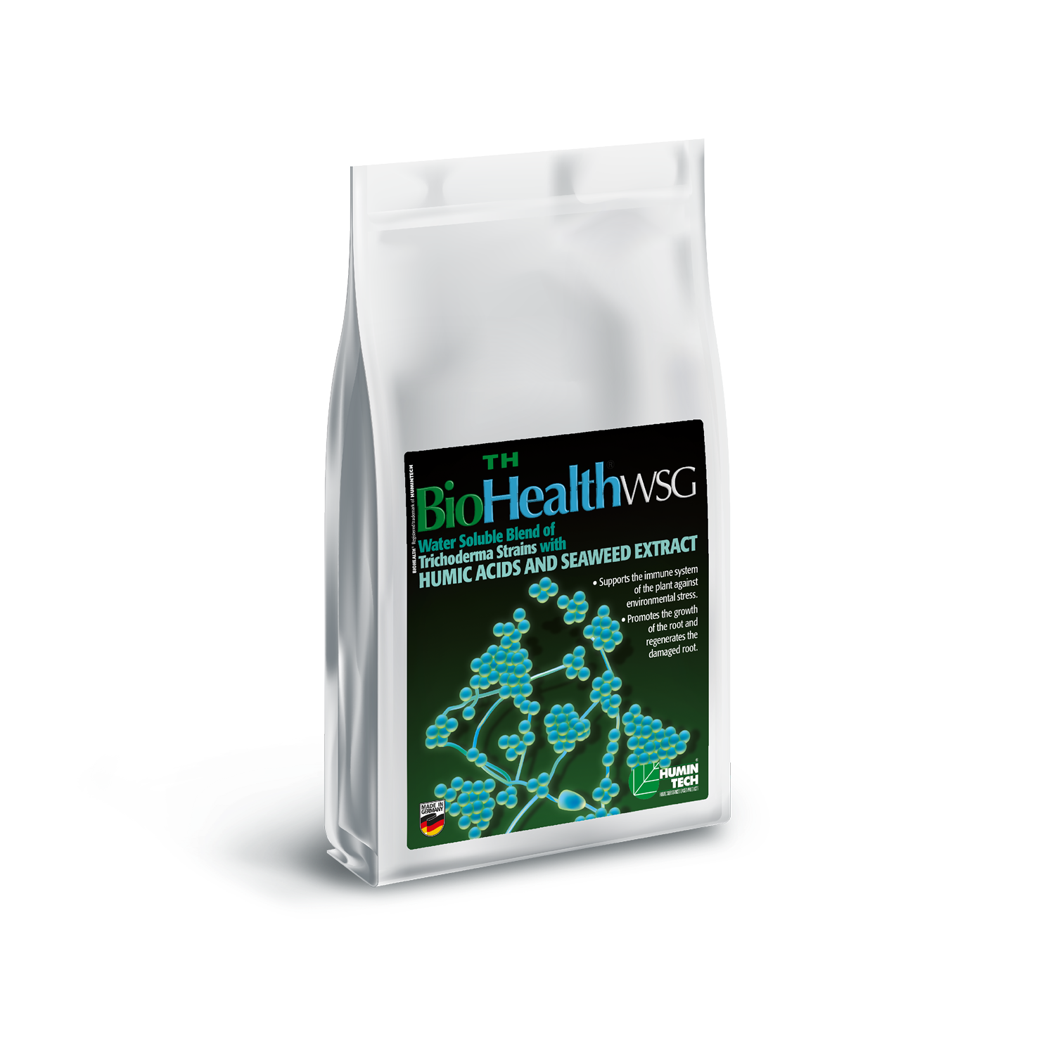 BioHealth TH WSG Water Soluble Blend of Trichoderma strains Humic Acids and Seaweed Extract bag