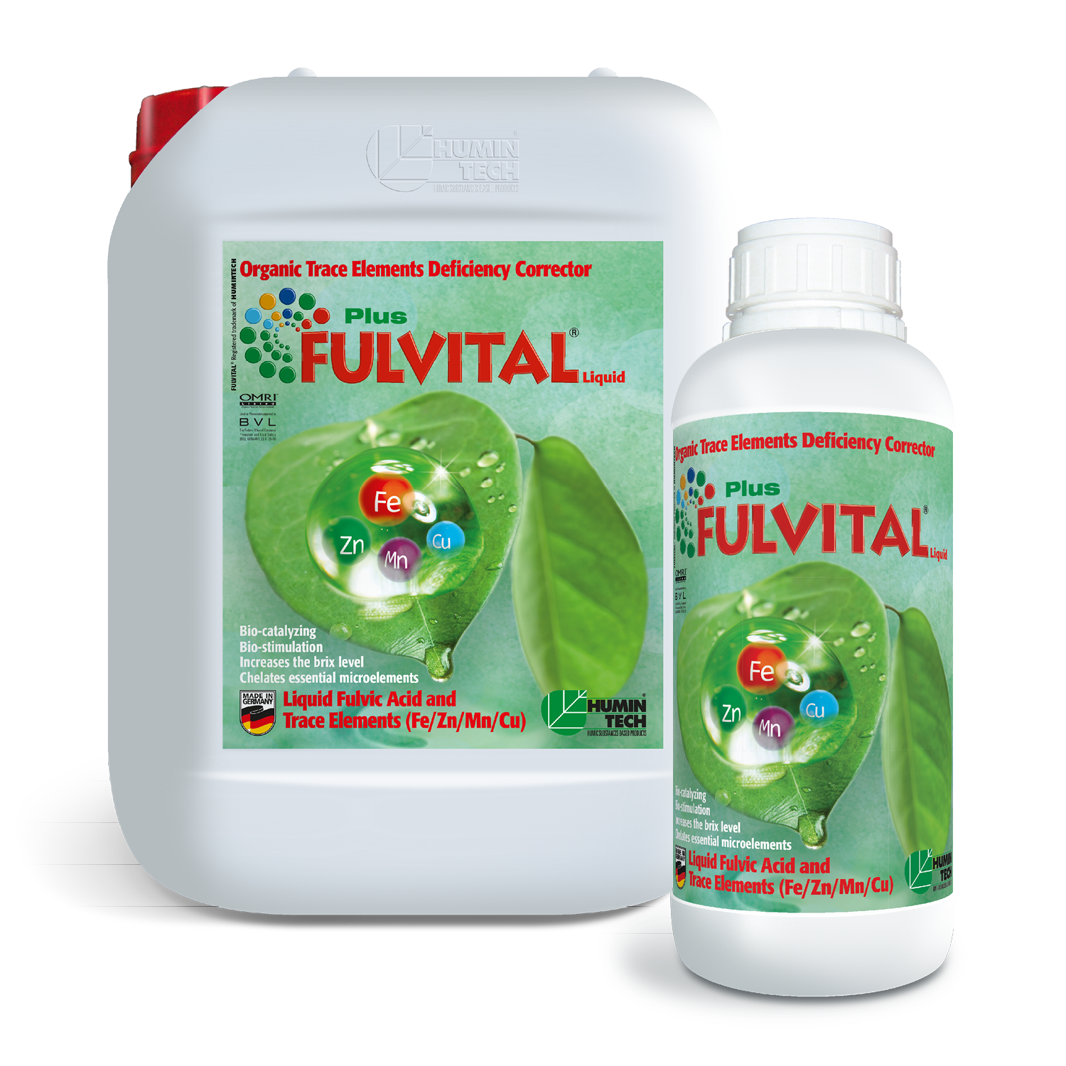 FULVITAL Plus Liquid Organic Micronutrient Deficiency Corrector Liquid Fulvates and Micronutrients (Fe/ Zn/ Mn/ Cu)