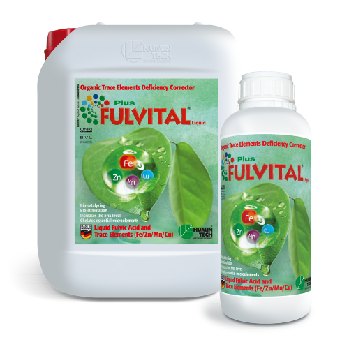 FULVITAL Plus Liquid Organic Micronutrient Deficiency Corrector Liquid Fulvates and Micronutrients (Fe/ Zn/ Mn/ Cu) 