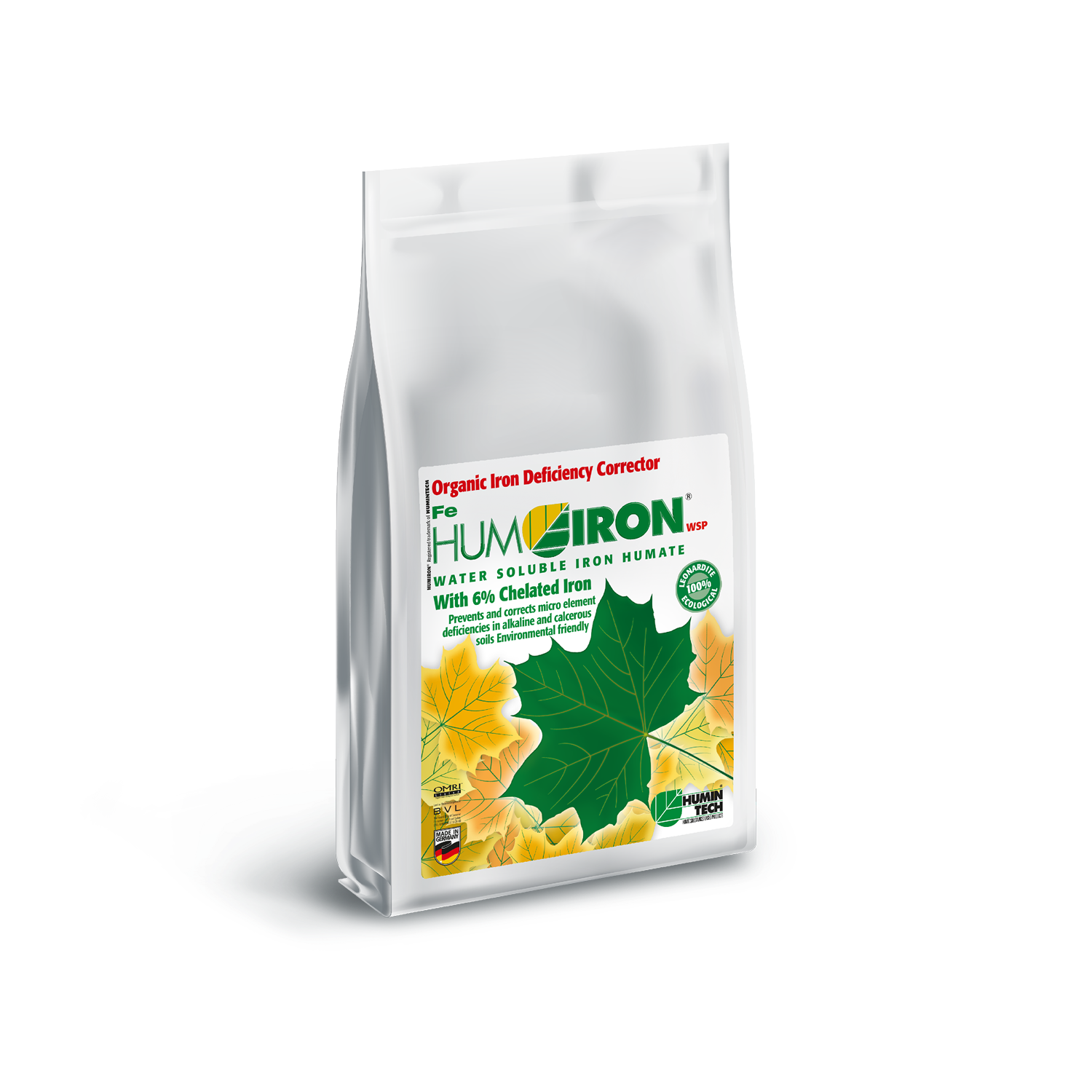 HUMIRON Fe WSP Organic Iron Deficiency Corrector Iron Humate with 6% Chelated and Complexed Iron bag