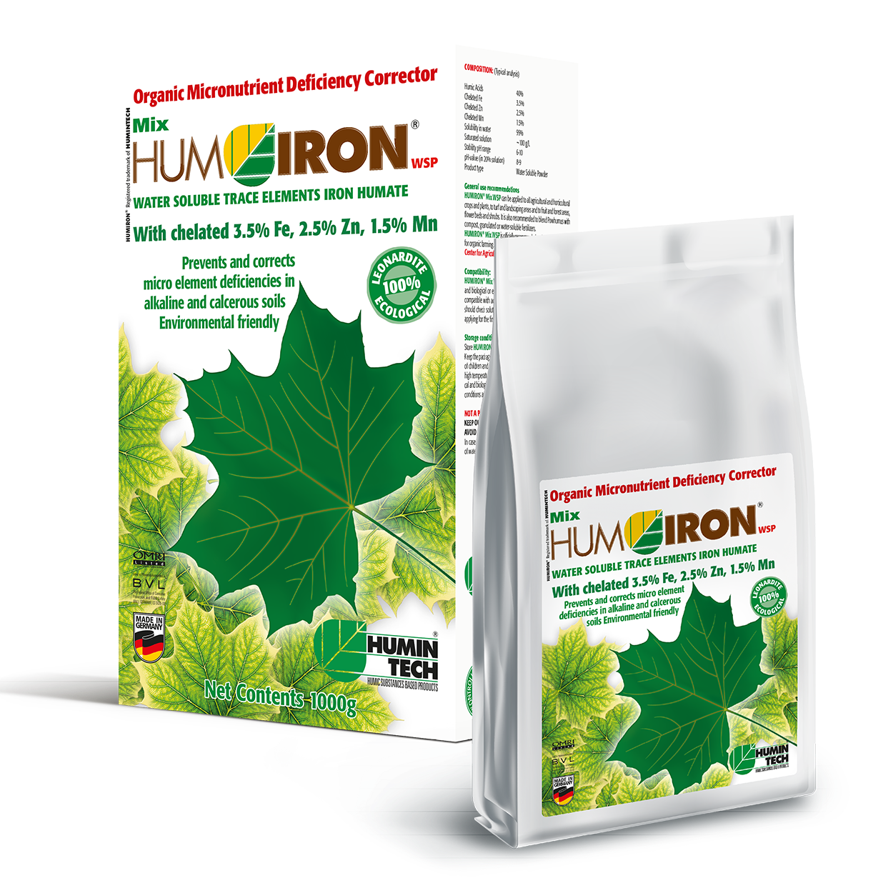 HUMIRON Mix WSP Organic Micronutrient Deficiency Corrector Water Soluble Trace Elements Humate