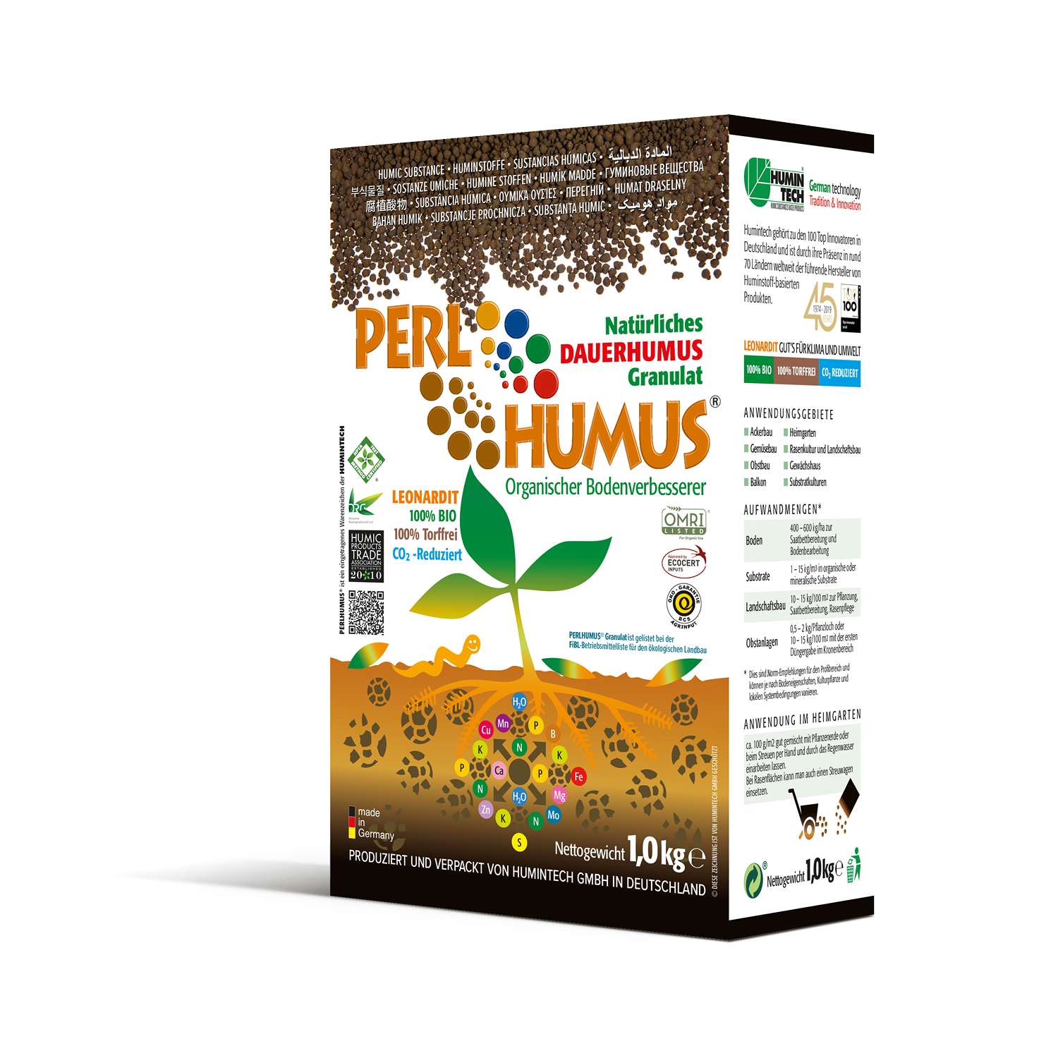 PERLHUMUS® Granules granulated high quality natural humic acid soil conditioner 