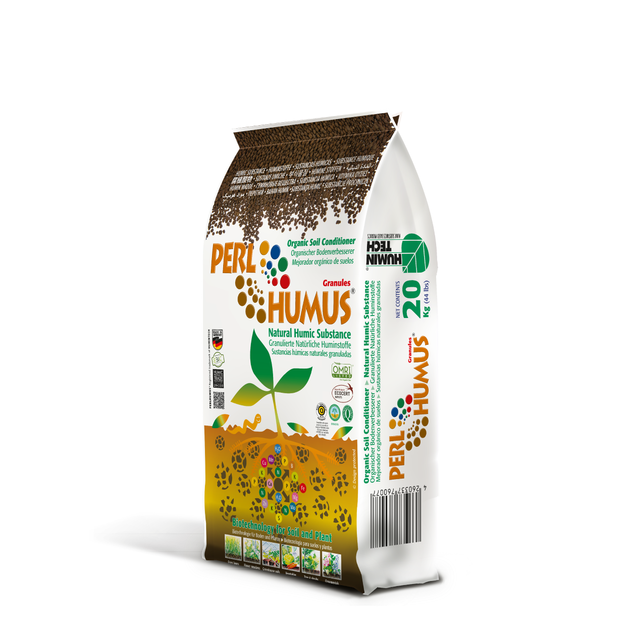 PERLHUMUS® Granules granulated high quality natural humic acid soil conditioner bag