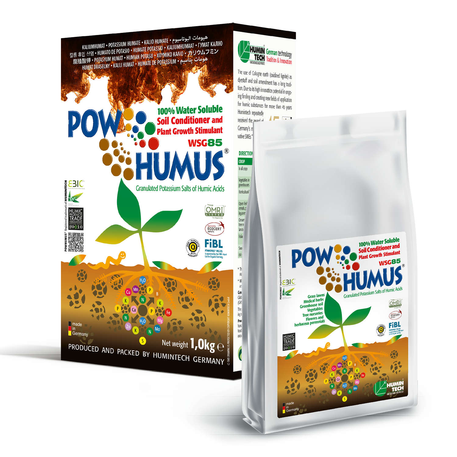 POWHUMUS WSG 85 100% water soluble Organic Soil Conditioner