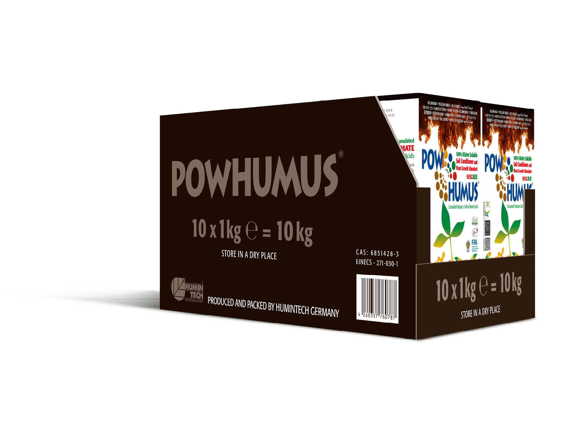 POWHUMUS® WSG 85 water-soluble organic plant growth stimulant and soil conditioner